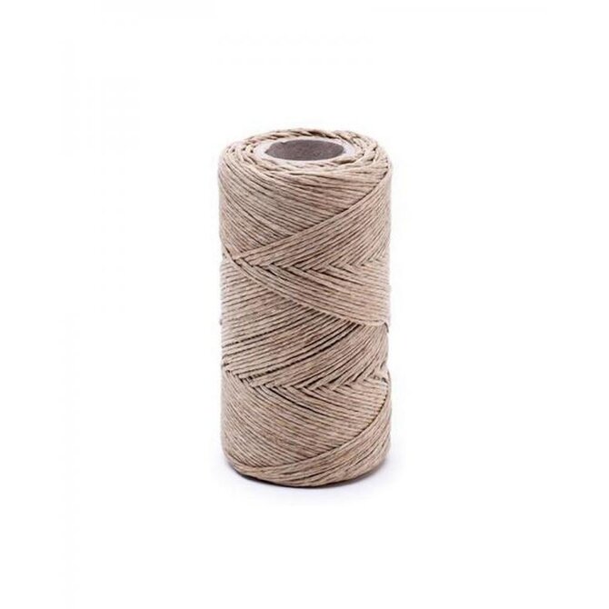 DuraHome Motouz lněný - šedý, lesklý  100 g x 120 m