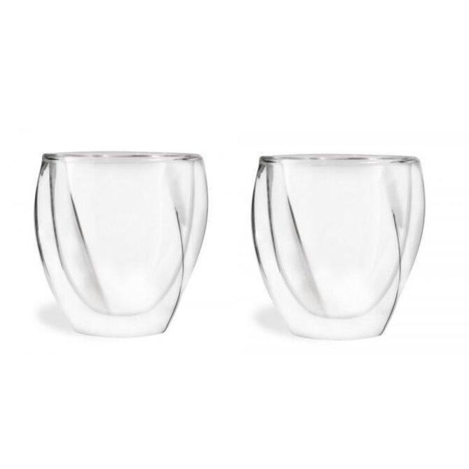 Vialli Design Sada 2 dvoustěnných sklenic, 250ml, CRISTALLO 5486
