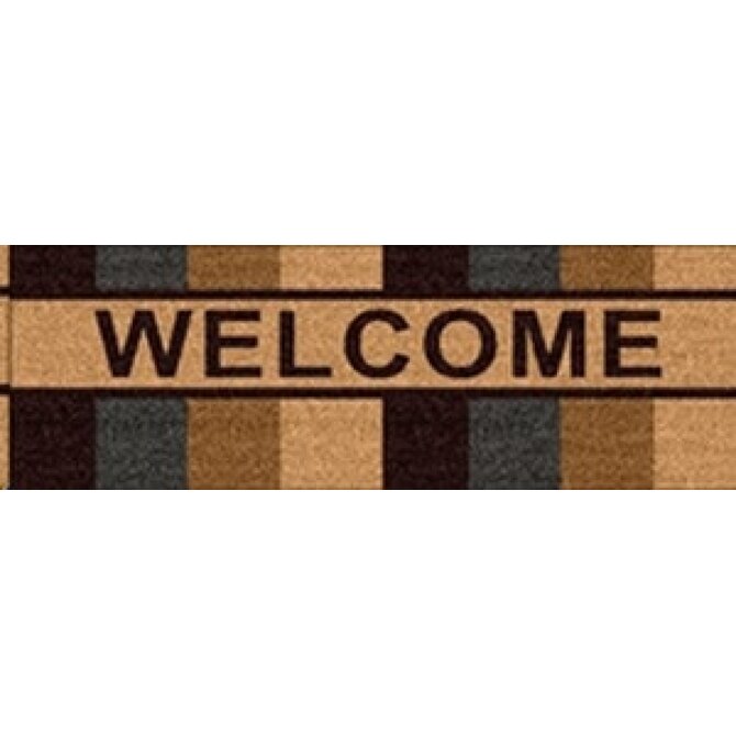 DuraHome Rohož PVC & kokos, Welcome, 25x75 cm