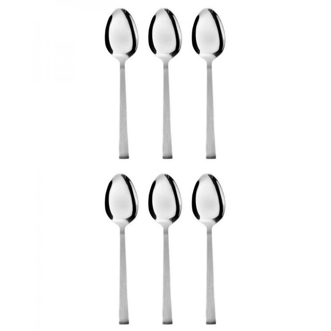 DuraHome Lžička kávová KRETA, 6ks, stříbrná