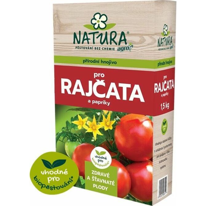 Agro NATURA Přírodní hnojivo pro rajčata a papriky 1,5 kg