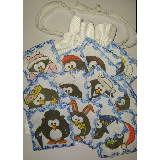 Látkové pexeso - tučňák