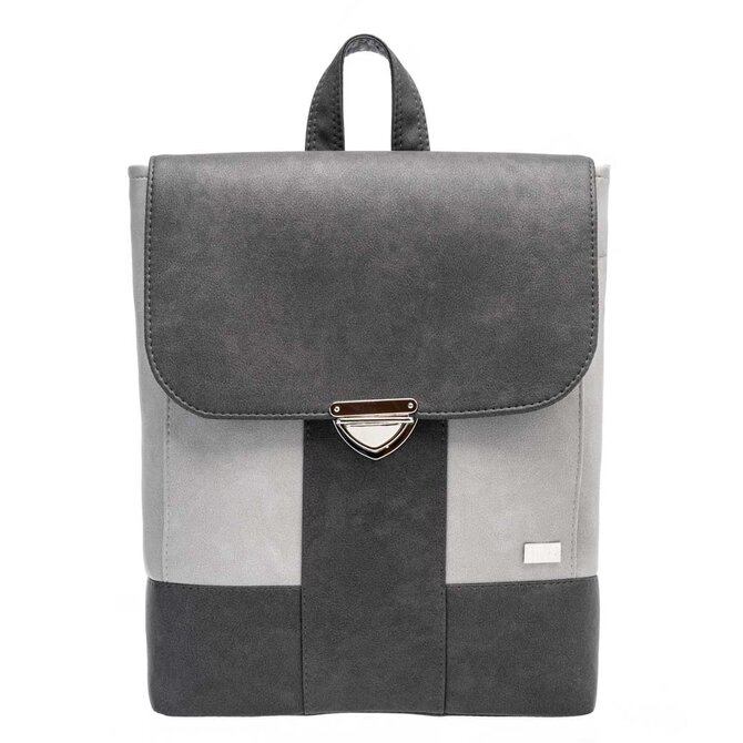 Městský Batoh KIM světle + tmavě šedý Šedá, Medium