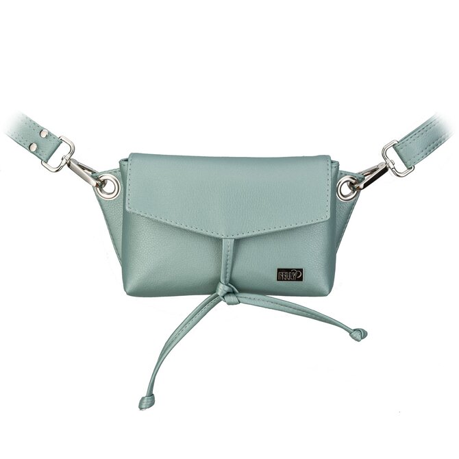 Mini kabelka EMBEE metalická mint Zelená, Small