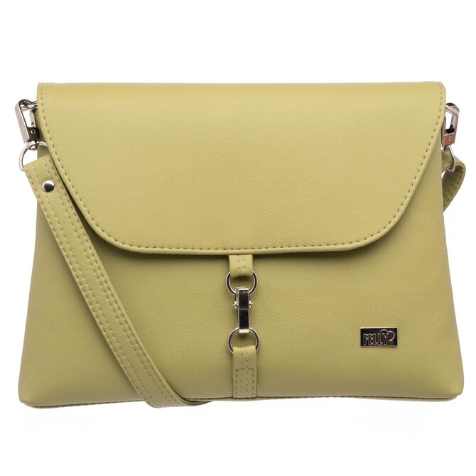 Malá, klopová, crossbody kabelka LENA Olivová Olivová, Small