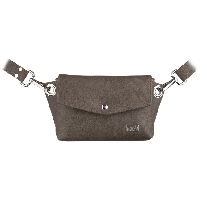 Mini kabelka EMBEE šedo hnědá Hnědá, Small