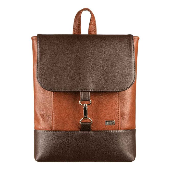 Městský Batoh KIM světle, tmavě hnědý Metalická, Medium