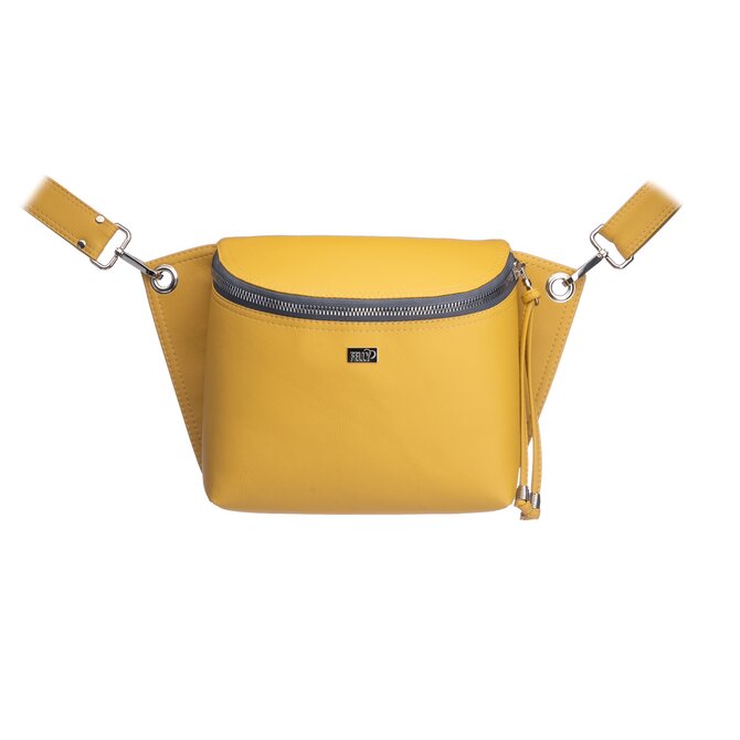 Crossbody ledvinka SALOME žlutá Žlutá, Medium