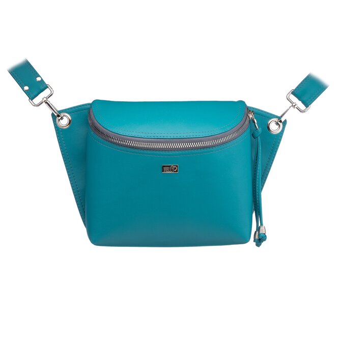 Crossbody ledvinka SALOME tyrkysová tyrkysová, Medium