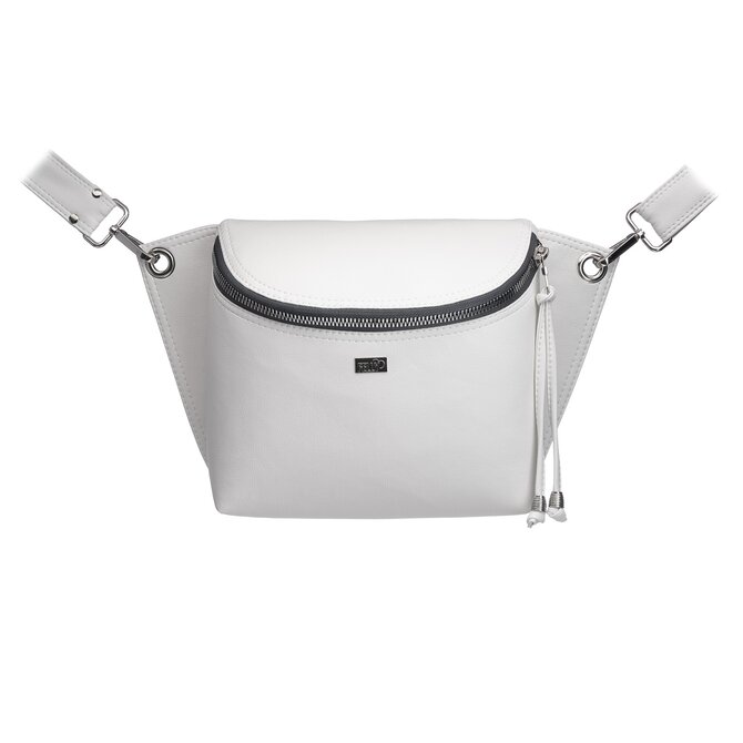 Crossbody ledvinka SALOME bílá Bílá, Medium
