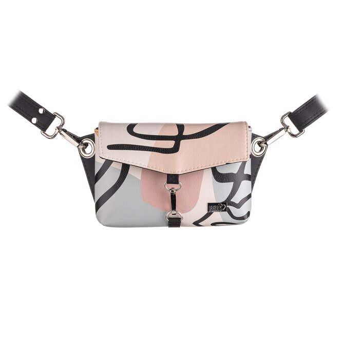 Mini kabelka EMBEE street motiv s černou Černá, Small