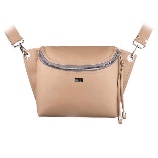 Crossbody ledvinka SALOME velbloudí světle hnědá, Medium