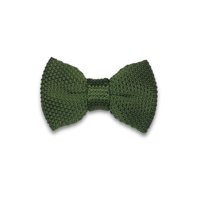 Dětský zelený pletený motýlek Zelená, Polyester