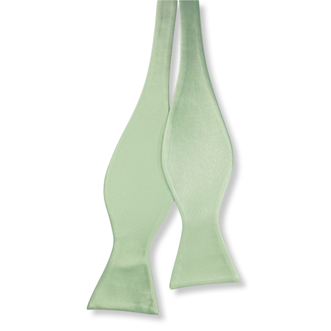 Světle zelený vázací motýlek Zelená, Polyester