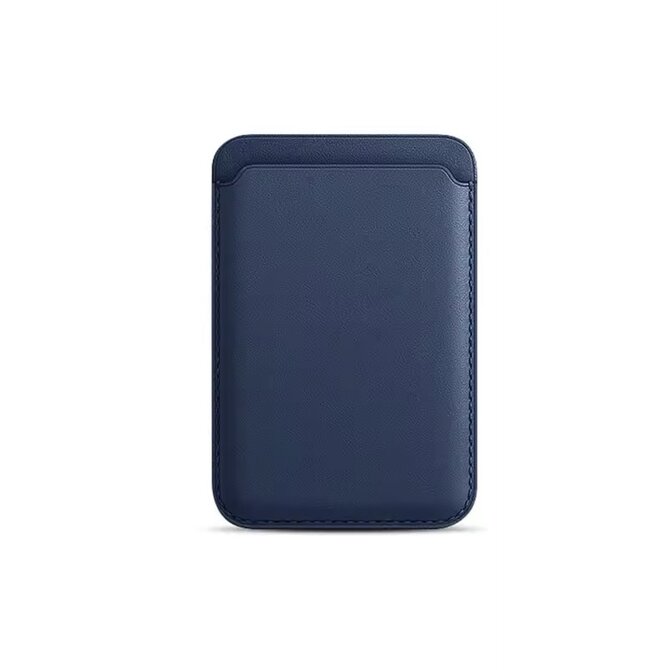 Kolem Krku Magnetické pouzdro na karty Dark Blue Modrá, umělá kůže