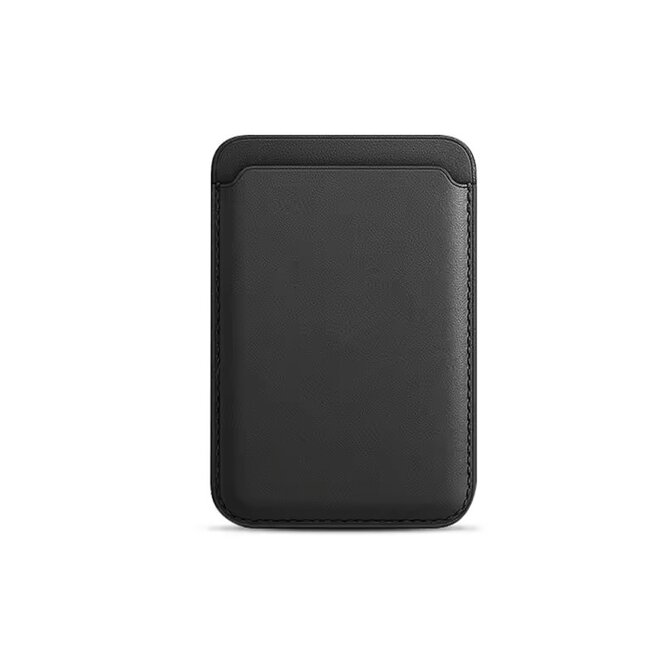 Kolem Krku Magnetické pouzdro na karty Black Černá, umělá kůže