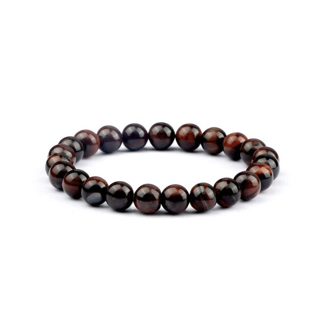 Pánský náramek Brown Achat Elastic Hnědá, Achát