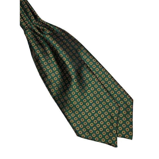 Pánský šátek Askot Jacquard - Green Zlatá, Polyester
