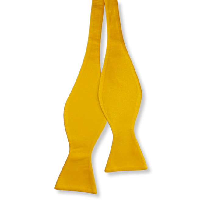Žlutý okrový vázací motýlek žlutý okrový, 100 % polyester