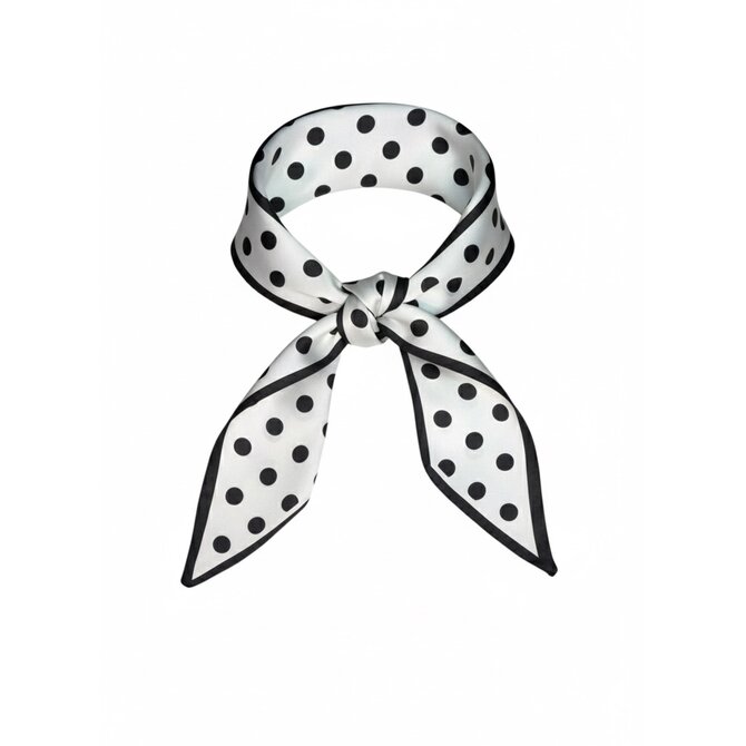 Kolem Krku Šátek s černými puntíky