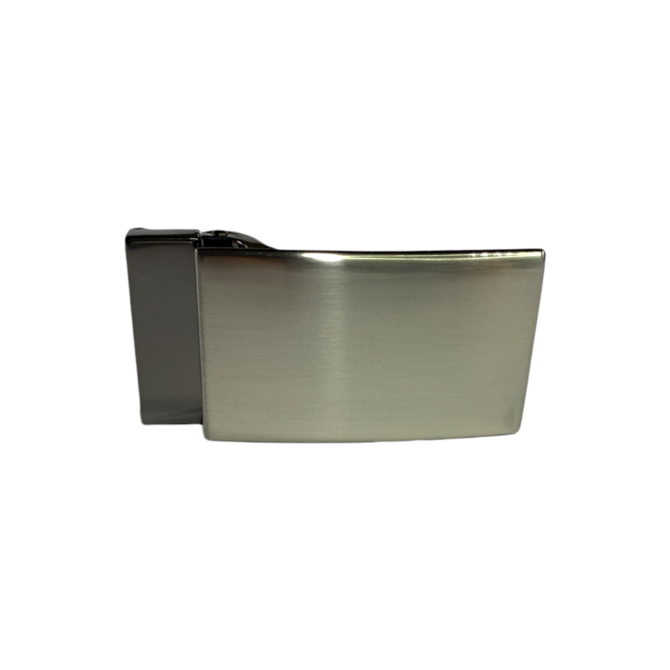 Plná opasková spona Stříbrná, Nerezová ocel