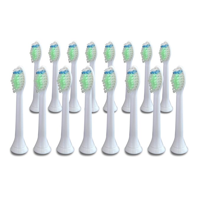 KOMA Sada 16 ks náhradních certifikovaných hlavic NK05 ke kartáčkům Philips Sonicare OPTIMAL WHITE HX6064