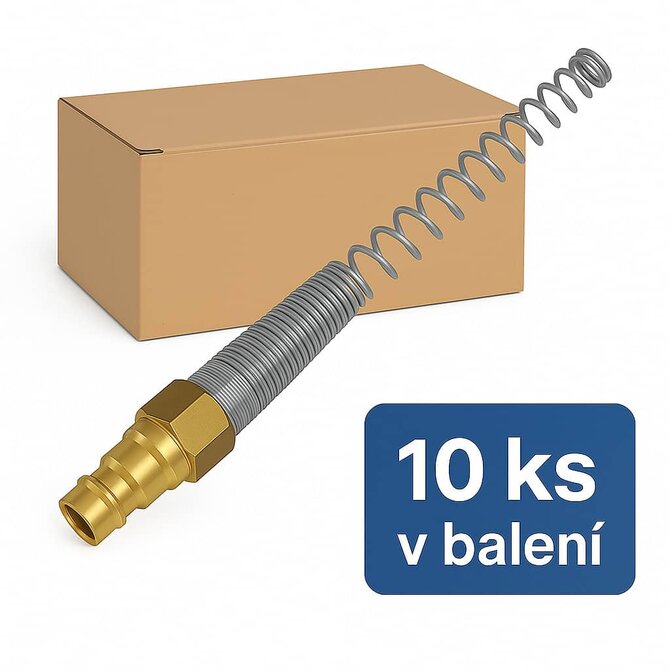 Vsuvka ESX s převlečnou maticí a pružinou 6,5 × 10 mm Balení: balení 25 ks