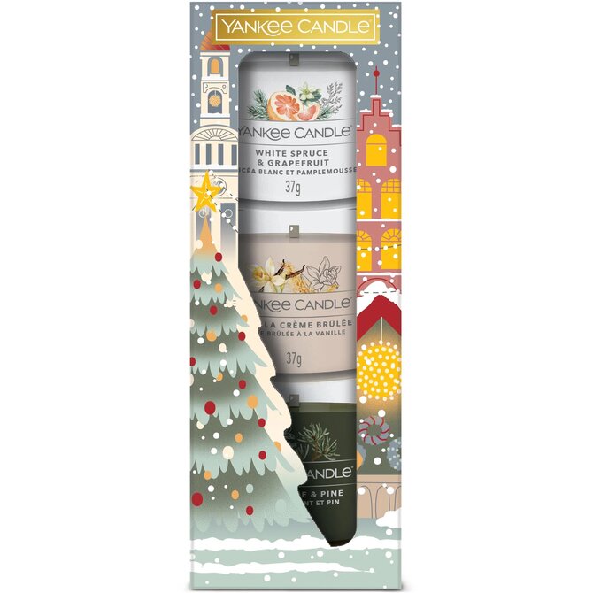 Yankee Candle Sada skleněných votivních svíček 2024 (3x37g)