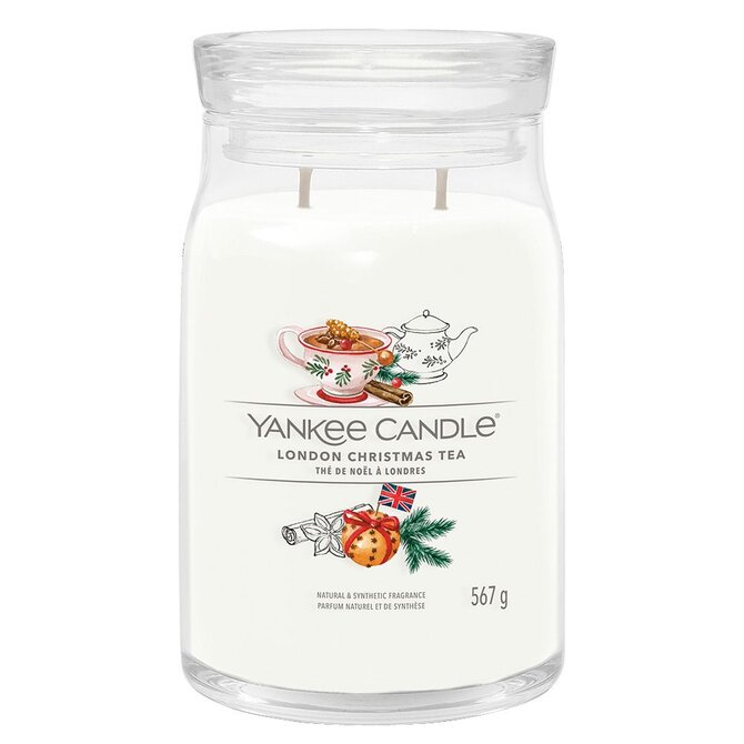 Yankee Candle Signature London Christmas Tea 567g Bílá
