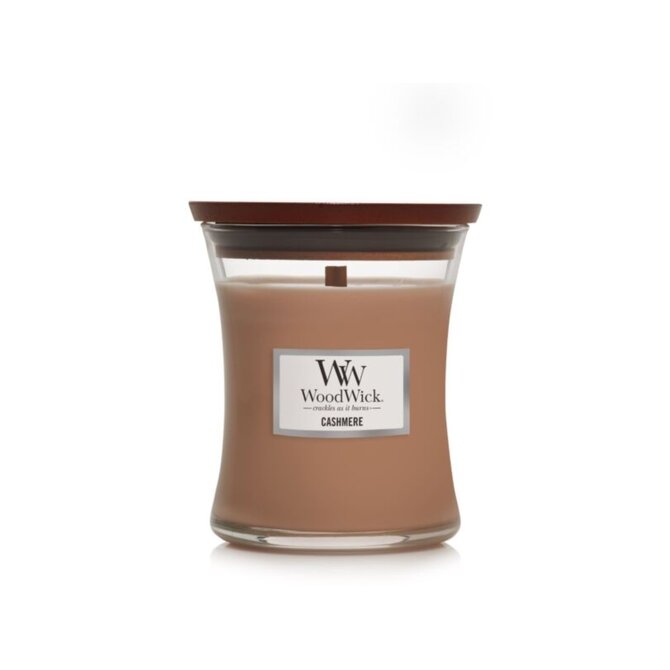 WoodWick Cashmere vonná svíčka 275g Hnědá