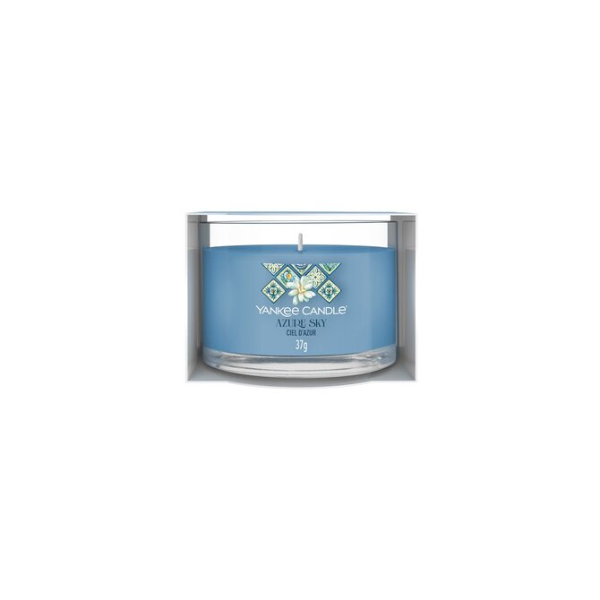 Yankee Candle mini svíčka ve skle Azure Sky 37g Modrá