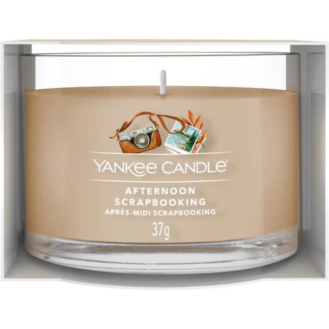 Yankee Candle mini svíčka Afternoon Scrapbooking 37g Hnědá
