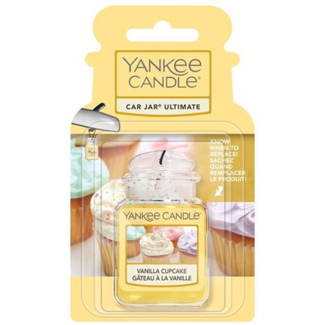 Yankee Candle Luxusní visačka do auta Ultimate Vanilla Cupcake Žlutá
