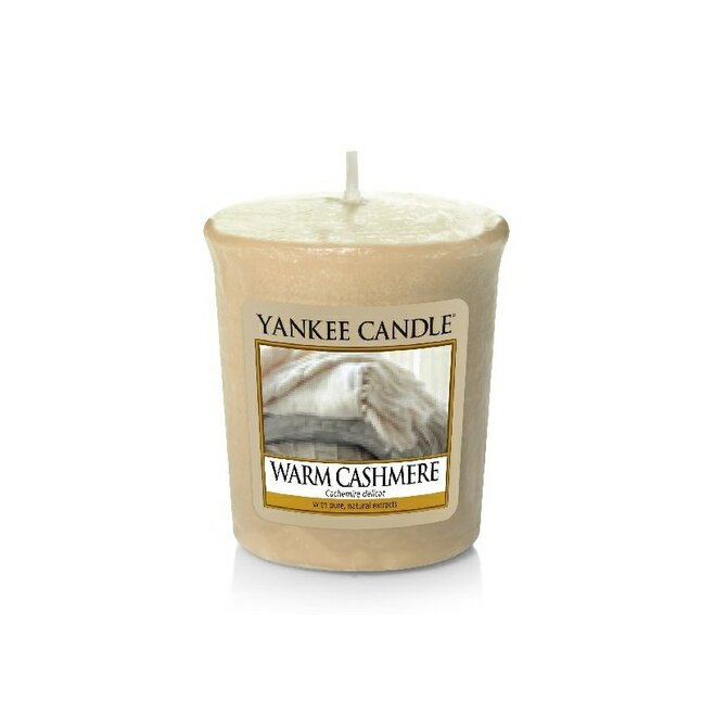 Yankee Candle votivní svíčka Warm Cashmere votivní svíčka 49g Béžová