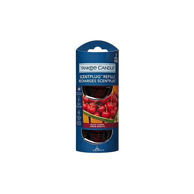 Yankee Candle náplň do elektrického difuzéru Black Cherry 2x18,5ml