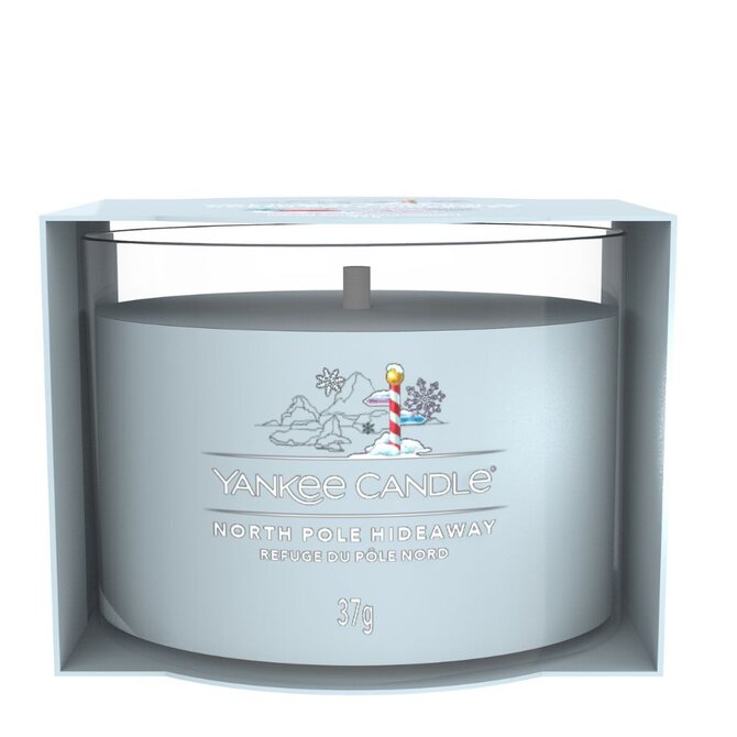 Yankee Candle mini svíčka North Pole Hideaway 37g Modrá