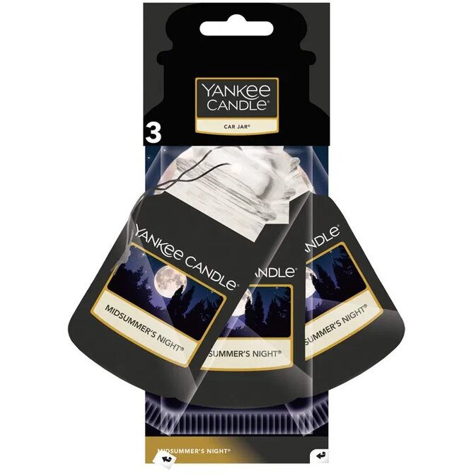 Yankee Candle 3 ks visačka do auta Midsummers night
