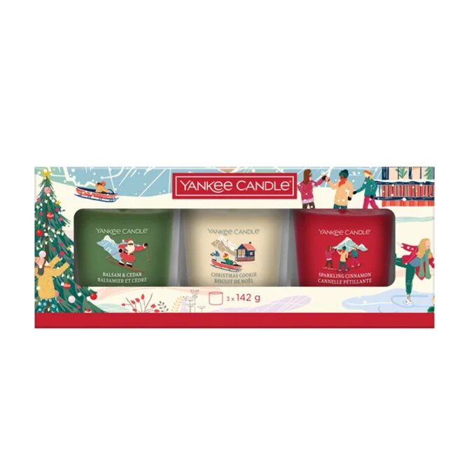 Yankee Candle Vánoční Set 2025 3× 142 g