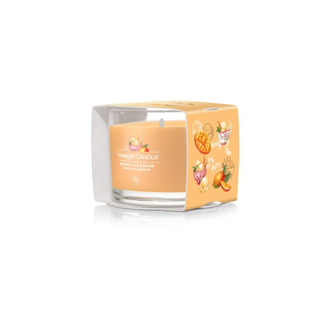 Yankee Candle votivní svíčka ve skle Mango Ice Cream 37g