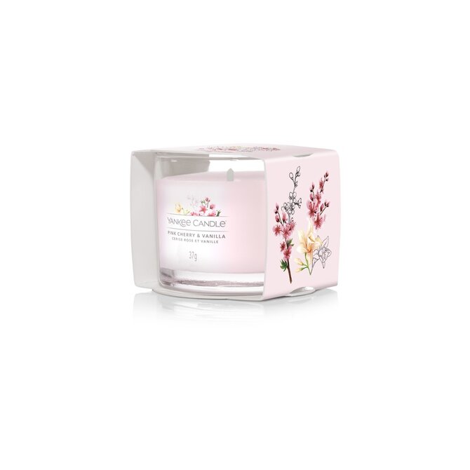 Yankee Candle votivní svíčka ve skle Pink Cherry Vanilla 37g