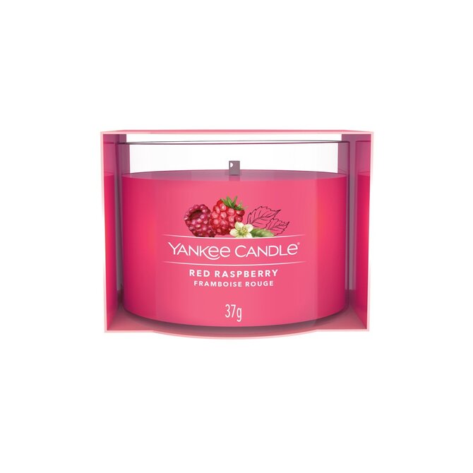 Yankee Candle votivní svíčka ve skle Red Raspberry 37g