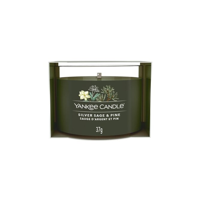 Yankee Candle votivní svíčka ve skle Silver Sage & Pine 37g