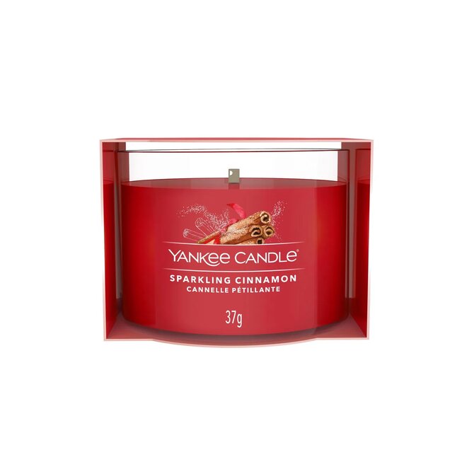 Yankee Candle votivní svíčka ve skle Sparkling Cinnamon 37g