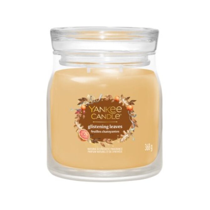 Yankee Candle vonná svíčka Signature Glistening Leaves 368 g