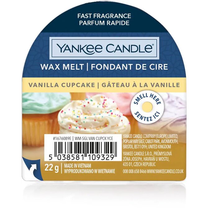 Yankee Candle vonný vosk Vanilla Cupcake 22 g