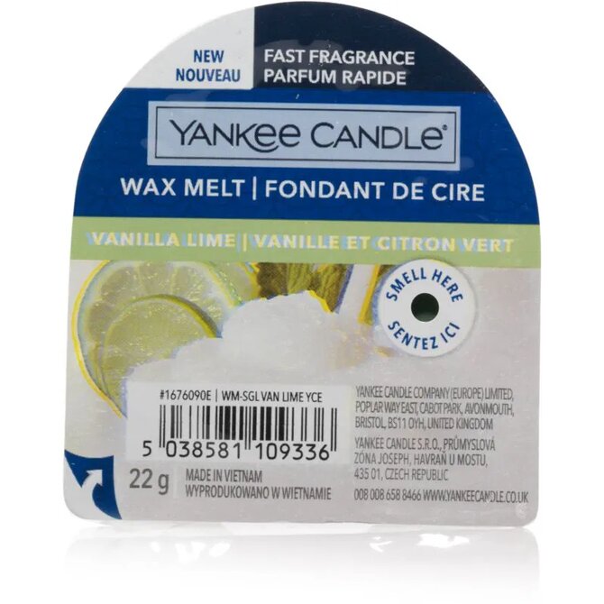 Yankee Candle vonný vosk Vanilla Lime 22 g