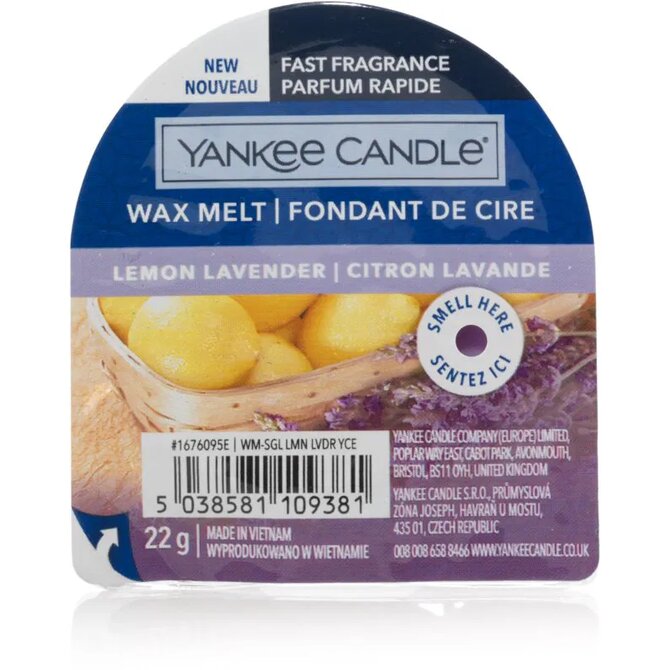 Yankee Candle vonný vosk Lemon Lavander 22 g