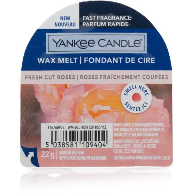 Yankee Candle vonný vosk Fresh Cut Roses 22 g