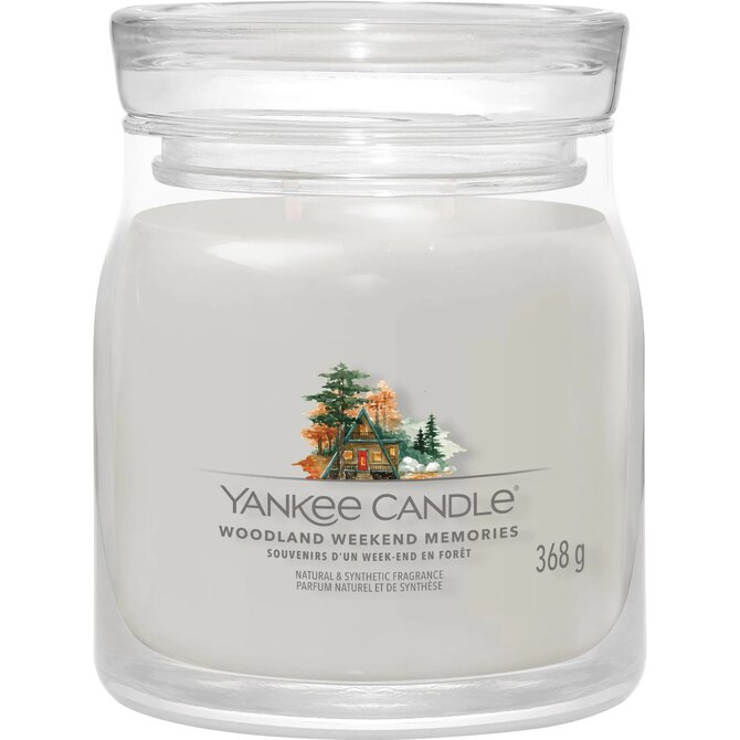 Yankee Candle vonná svíčka Signature 2 knoty Woodland Weekend Memories 368 g