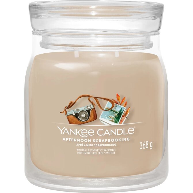 Yankee Candle vonná svíčka Signature 2 knoty Afternoon Scrapbooking 368 g